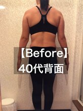 24ダイヤモンドジム 西宮店(24 DIAMOND GYM)/【Before】40代女性背面