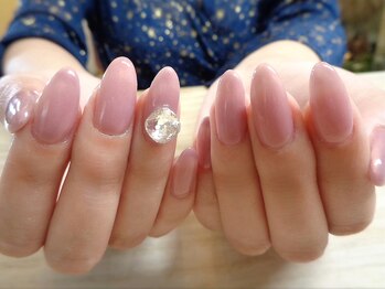 アミュリー ネイル アトリエ(Amury nail atelier)/シアー ビジュー 大人 トレンド