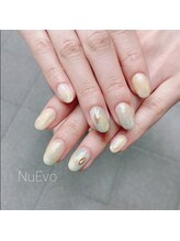ヌエボ ヘアー ネイル(NuEvo hair Nail)/ニュアンス×ミントグリーン