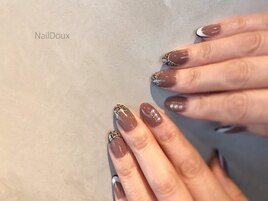 ツイードフレンチネイル