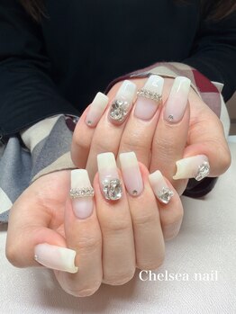 チェルシーネイル(Chelsea nail)/ホワイトワンホンネイル