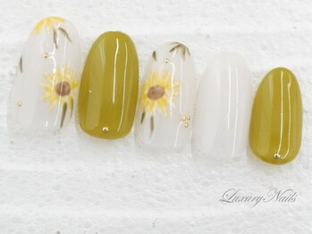 ラグジュアリーネイルズ アカバネ(Luxury Nails Akabane)/アンティーク*向日葵デザイン