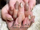 秋色ミラーネイル【Cher naiｌ】