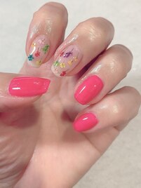 押し花ワンカラー