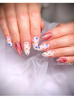 アネラネイル(Anela Nail)/押し花ネイル