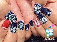 ネイルネイル 南森町店(nailnail)/バンダナ柄手描きアート♪