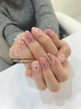 プライベート ネイルサロン マーマ(murmur)/手描きフラワーネイル