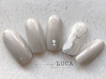 ネイルアトリエルカ(nail atelier LUCA)/M-10 大人上品大理石ネイル