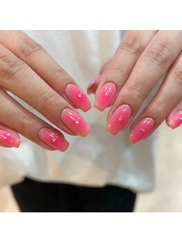 リアネイル(li’a nail)/ピンク×ピンク!