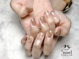 ニュアンスチェック柄ネイル