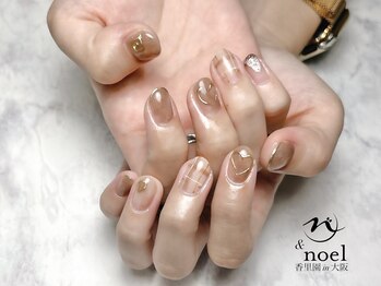 ノエル(Noel)/ニュアンスチェック柄ネイル