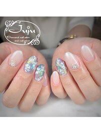 雪の結晶ネイル