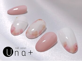 ネイルサロン ウナプラス(una+)/春色フレンチ