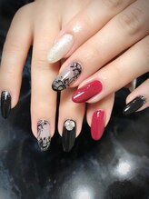 レディグリッター(Lady glitter)/シースルーネイル