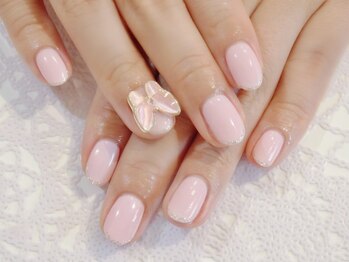 ラルネイル 大宮(Lull. nail)/+蝶々パーツ追加