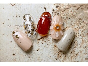 ネイルクローネ(nail crone)/ぷくぷくフラワーネイル