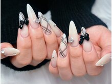 アルブル(ARBRE)/チェック・ロングネイル