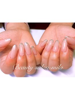 アキレイ(AKILEY)/ラメフレンチネイル