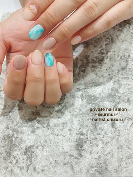 プライベート ネイルサロン マーマ(murmur)/ターコイズネイル