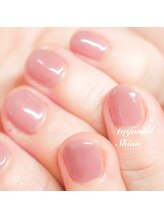 たゆ ネイル(たゆnail)/ナチュラルくすみピンクネイル☆