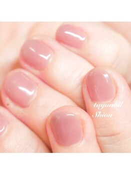 たゆ ネイル(たゆnail)/ナチュラルくすみピンクネイル☆