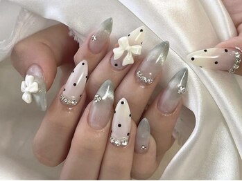 ミント(MINT)の写真/人気の最旬トレンドネイルは"MINT"にお任せ☆儚く繊細な可愛さでお爪を魅了＊大流行中のワンホンネイル♪