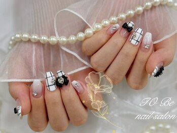 ネイルサロン トゥービー 御徒町上野(To Be)/チェックネイル