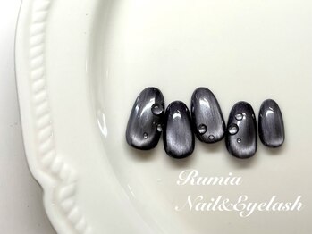 ツヤツヤマグネットミラーネイル