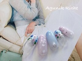 【押し花ネイル】