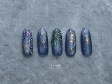 イロアム(iroam)/花火ネイル/夏ネイル/手書き