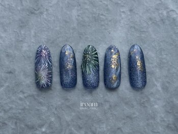 イロアム(iroam)/花火ネイル/夏ネイル/手書き