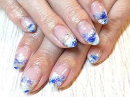 【スプラッシュマーブルネイル】