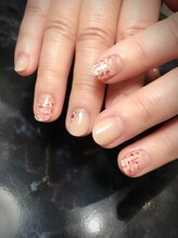 レディグリッター(Lady glitter)/ヌーディーツイードネイル