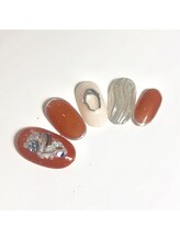 エトワール 大垣店(Etoile)/オレンジネイル