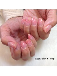 ラメグラデーションネイル