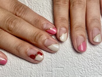 ジェムネイル(Jem Nail)/斜めフレンチ