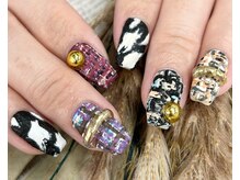 ベーシック ネイルウィザードアカデミー 本厚木店(Basic×NailWizardAcademy)/ツイードネイル