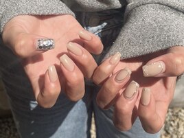 ワンカラー　シルバーホロ