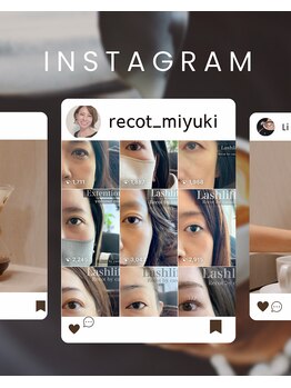 Recot by casita【まつげパーマ/フラットラッシュ/LED/眉毛】/Instagram