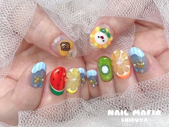 ネイルマフィア 渋谷(NAIL MAFIA)/フルーツ/夏/キャラ3D/渋谷