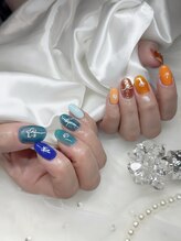 ビビ(ViVi)/手書きサマーネイル