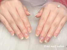 ティミネイルサロン(Timi nail salon)/バイカラーフレンチ　¥6500