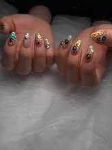 エミュ(e3mu)/フラワーネイル　春ネイル