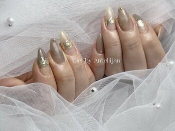 シエル バイ アンテリジャン(Ciel By Antellijan)/ベージュニュアンスネイル