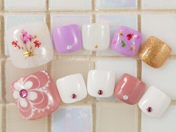 グラニットネイル(granite nail)/親指トレンドアートコース