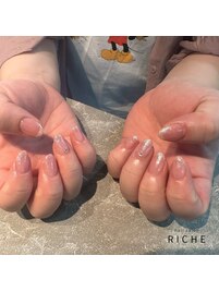 ラメカラーグラデーションネイル