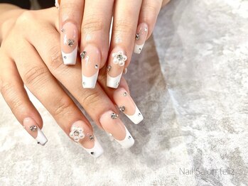 アイフェリス フェリス 仙台店(I feliz×feliz)の写真/カラー/デザイン/パーツが豊富!シンプルな中にも個性のあるデザイン力で大人気★貴女だけのデザインが叶う!