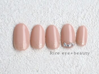 リール アイプラスビューティー(Rire eye + beauty)/ワンポイントビジューネイル