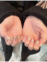 アロココネイル(Alococo nail)/マグネットお花ネイル