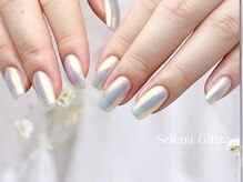 セレナギンザ(SelenaGinza)/シンプル可愛いミラーネイル